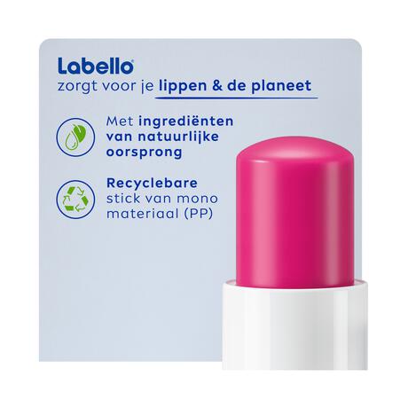 Labello Watermelon Shine Lippenbalsem 24u Hydratatie Roze 1 Stuk