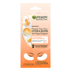 Garnier SkinActive Oog Sheet Masker met Sinaasappel en Hyaluronzuur