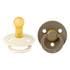 BIBS Fopspeen Two Pack Natuurlijk Rubber Ivory/Dark Oak Maat 2