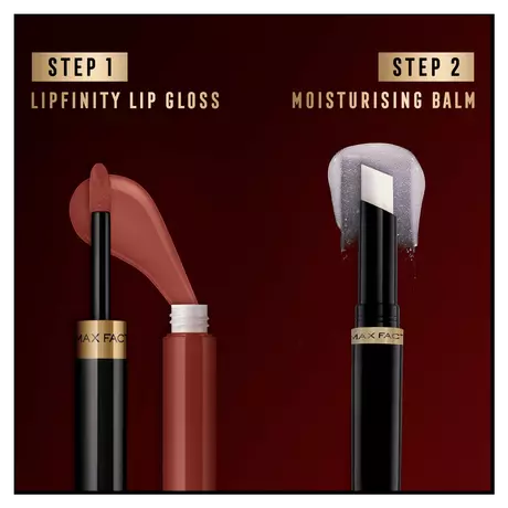 Max Factor Lipfinity Lip Colour 2-Step Long Lasting Lipstick 350 Brown