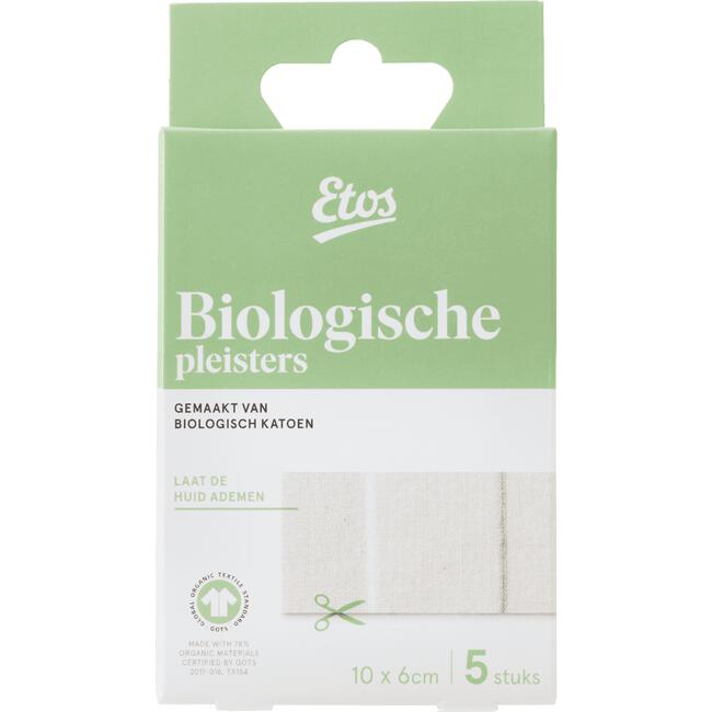 Etos Biologische Pleisterstrips 10 x 6 CM 5 stuks