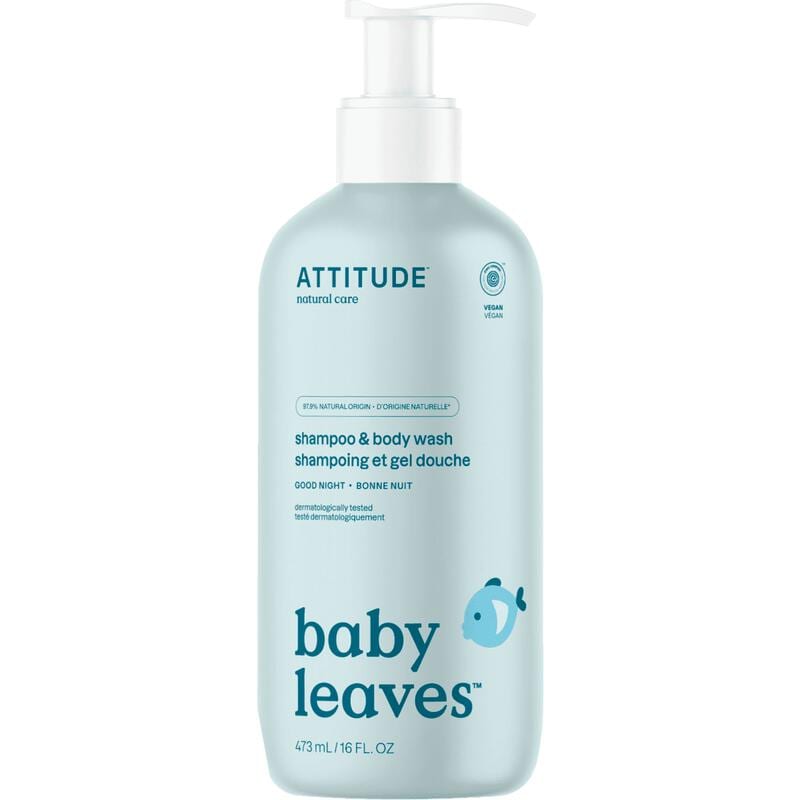 ATTITUDE Baby Leaves 2-in-1 Good Night Shampoo & Body Wash 473 ML