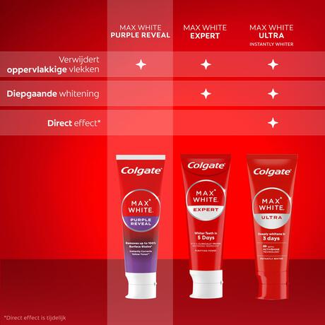 Colgate Max White Purple Reveal Tandpasta 75 ML