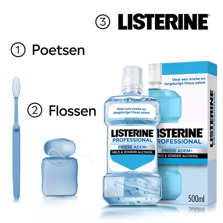Listerine® Professional Frisse Adem+ Mondwater 500 ML