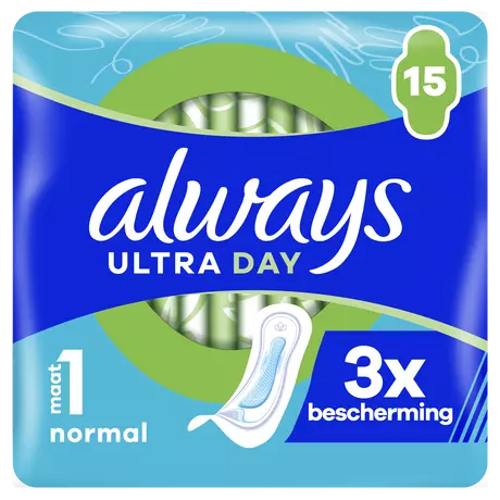 Always Maandverband Ultra Day Normal 15 stuks