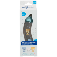 Difrax Woezel & Pip S-Fles Natural 250 ML 0+ Maanden