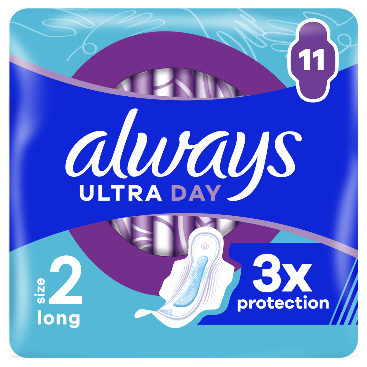 Always Maandverband Long Ultra Wings - 11 stuks