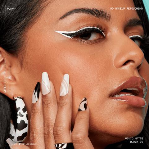 NYX Professional Makeup Vivid Matte Liquid Eyeliner Zwart