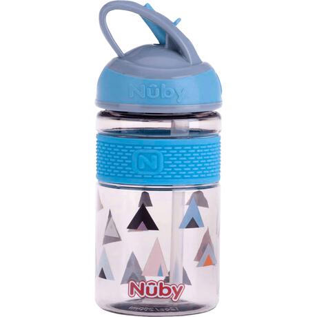 Nûby 2N1 Beker met Harde Tuit uit Tritan Blauw 3+ J 360 ML
