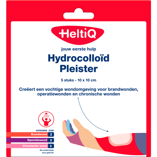 HeltiQ Hydrocolloid Pleisters 5 stuks