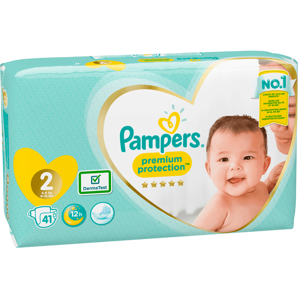 Pampers Premium Protection Maat 2 (4kg-8kg) 41 Luiers 40 EA | Etos