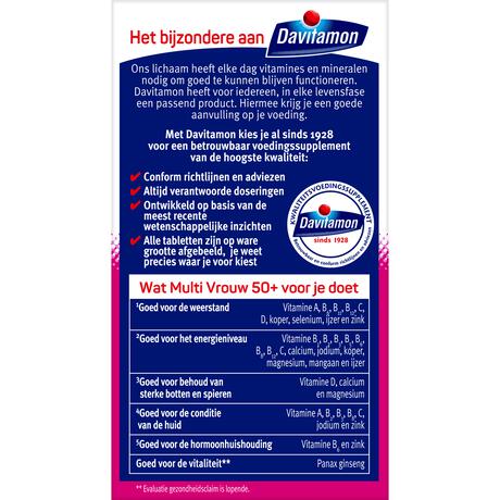 Davitamon Multi Vrouw 50+ 60 stuks