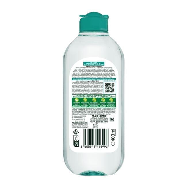 Garnier SkinActive Micellair Reinigingswater met Hyaluronzuur & Aloë Vera 400 ML