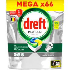 Dreft Platinum All in One Vaatwascapsules Citroen 66 Stuks