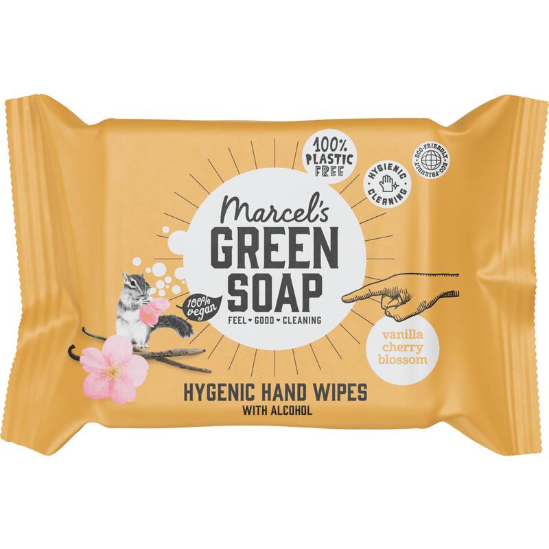 Marcel's Green Soap Vanilla & Cherry Blossom Hygiënische Handdoekjes