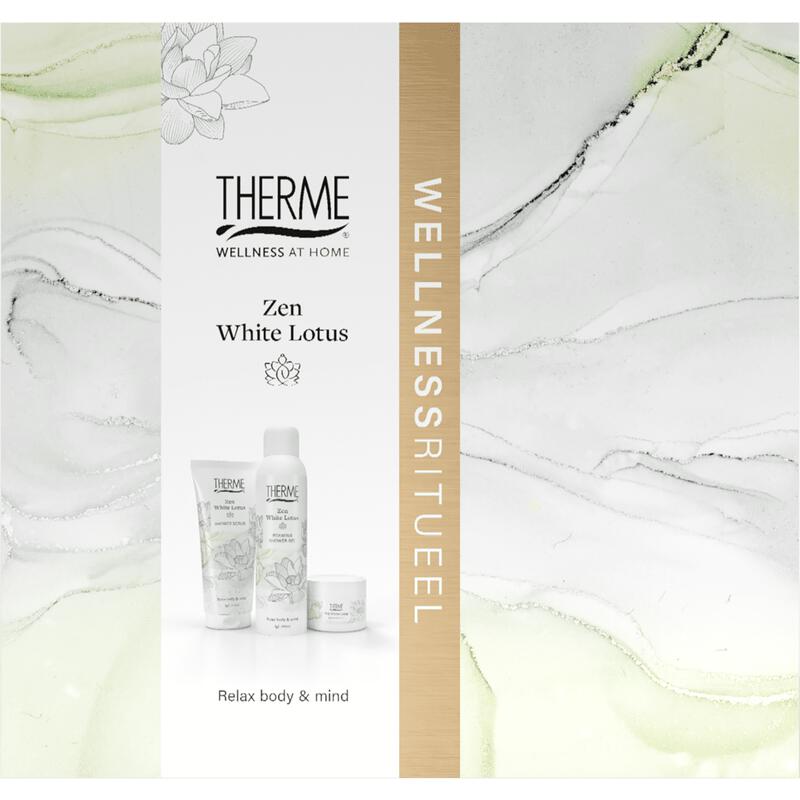Therme Giftset Zen White Lotus Scrub 200ml + Butter 75g + Foam 200ml
