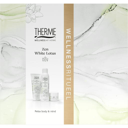 Therme Giftset Zen White Lotus Scrub 200ml + Butter 75g + Foam 200ml