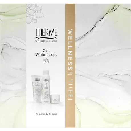 Therme Giftset Zen White Lotus Scrub 200ml + Butter 75g + Foam 200ml
