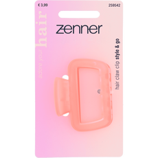 Zenner Haarklem Mat Tranparant Roze