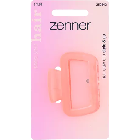 Zenner Haarklem Mat Tranparant Roze