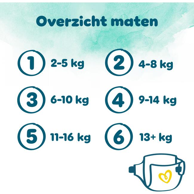 Pampers Harmonie XXL Pack Luiers Maat 3 6-10 KG 104 stuks