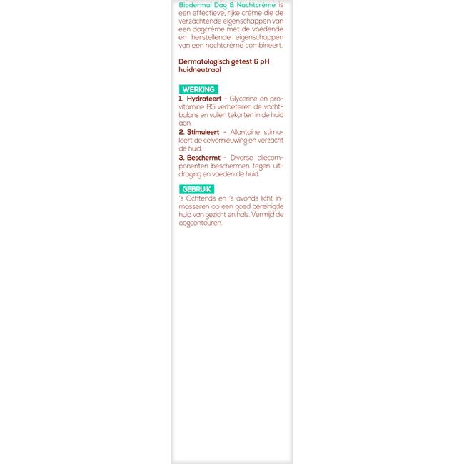 Biodermal Dag- en Nachtcrème 100 ML