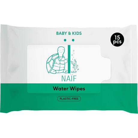 NAIF Water Wipes 15 stuks