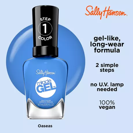 Sally Hansen Miracle Gel Nagellak Oaseas 642 Blauw 14,7 ML