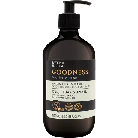Baylis & Harding Goodness Oud, Cedar & Amber Handzeep 500 ML