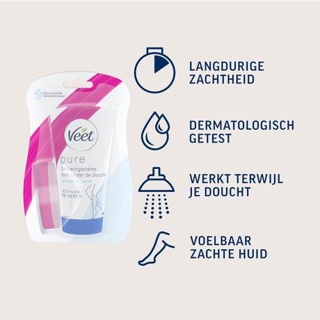 Veet Ontharingscreme Gevoelige Huid In-Shower 150 ML