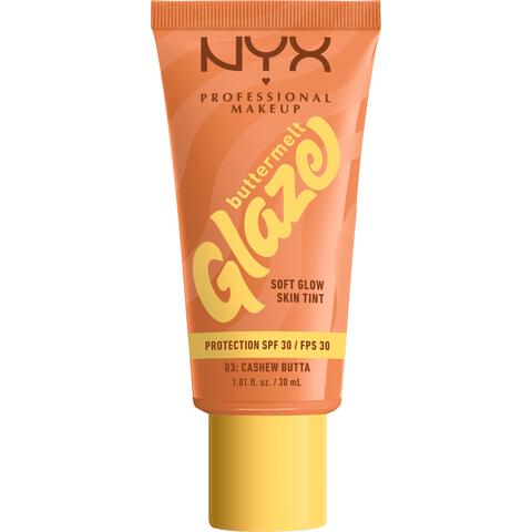 NYX Professional Makeup Buttermelt Glaze Skin Tint SPF 30 3 Cashew Butta