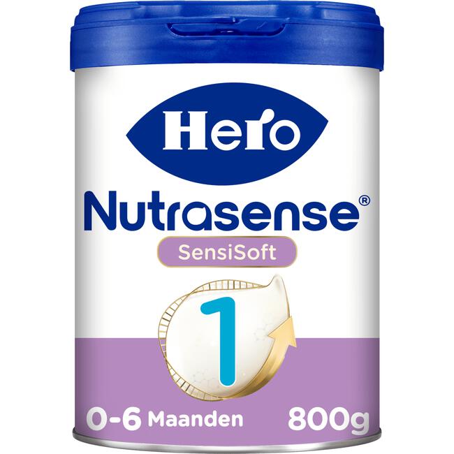 Hero Nutrasense SensiSoft Zuigelingenvoeding 1 (0-6m) met melkvet 800gr