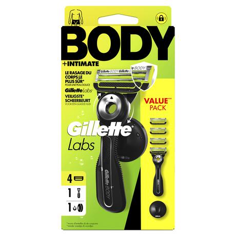GilletteLabs Body Scheerapparaat Met 4 navulmesjes