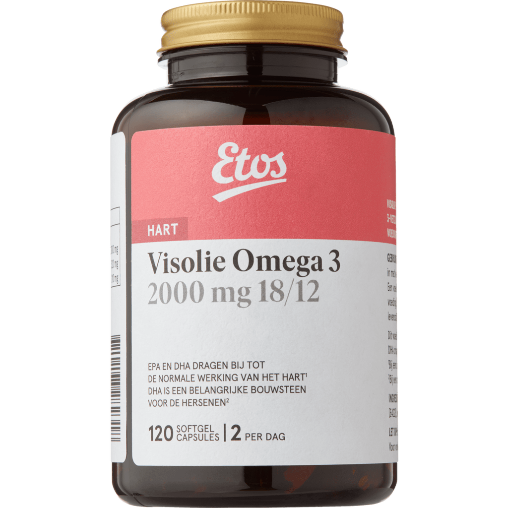 Etos Visolie Omega 3 2000 mg 18/12 Capsules 120 stuks 120 EA Etos