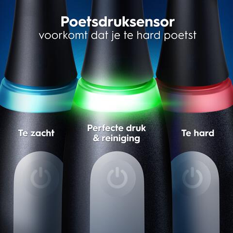 Oral-B iO 3 Zwart & Blauw Duo Elektrische Tandenborstels