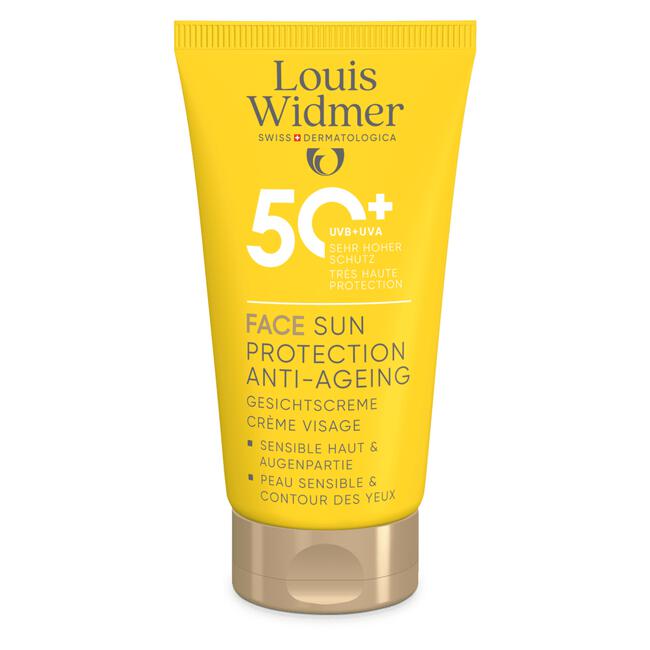 Louis Widmer Face Sun Protection Anti-Ageing SPF50+ Zonder Parfum 50 ML