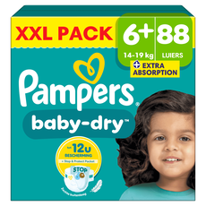 Pampers Baby Dry XXL Pack Luiers Maat 6+ 14-19 KG 88 Stuks