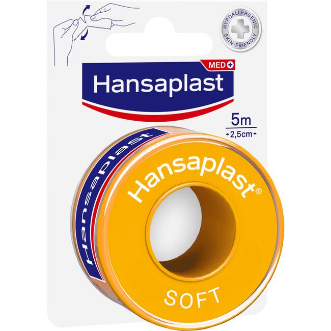 hack uitdrukken Besparing Hansaplast Hechtpleister Soft Classic 2,5 CM X 5 M 1 EA | Etos