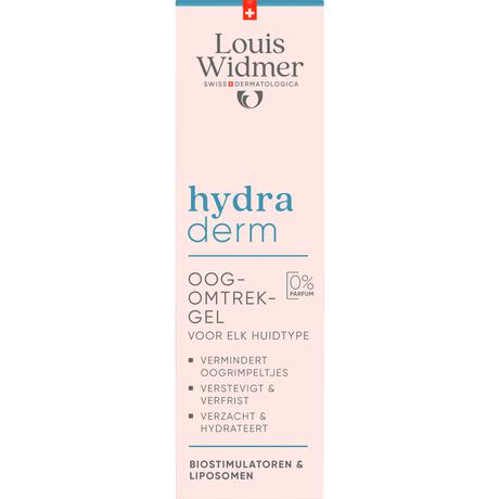 Louis Widmer Hydraderm Oogomtrekgel Zonder Parfum 15 ML
