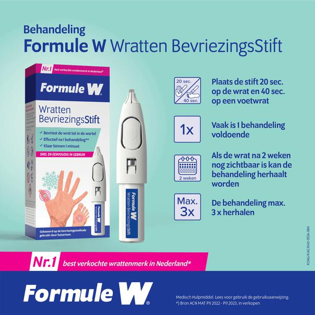 Formule W Wratten BevriezingsStift 15ml