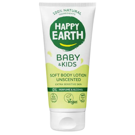 Happy Earth Baby & Kids Soft Body Lotion Parfumvrij 200 Ml