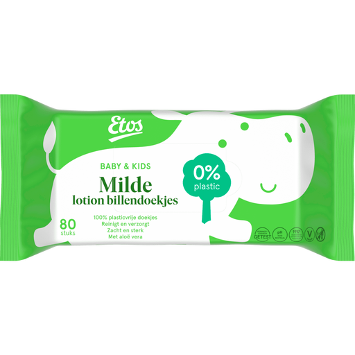 Etos Baby & Kids Milde Lotion Billendoekjes 80 stuks