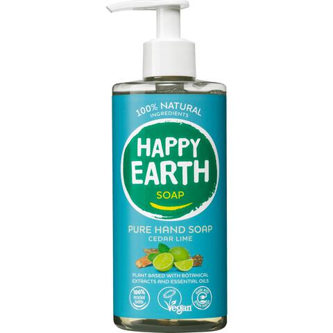 Happy Earth 100% Natuurlijke Cedar Lime Handzeep 300 ML