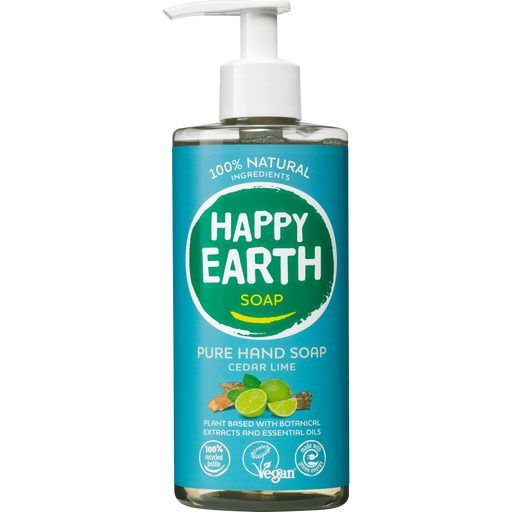 Happy Earth 100% Natuurlijke Cedar Lime Handzeep 300 ML