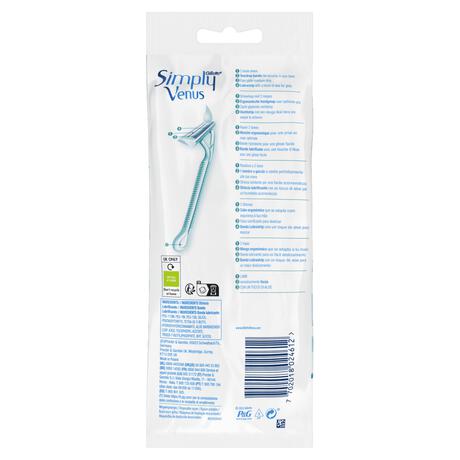 Gillette Venus Simply 2 Wegwerpmesjes 4 Stuks