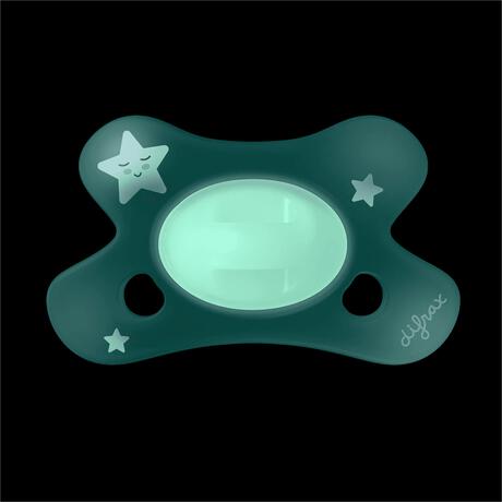 Difrax Natural Fopspeen 0-6 M Glow In The Dark