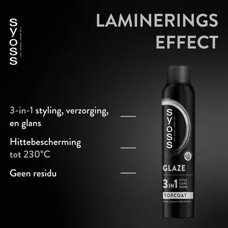 Syoss Glaze Topcoat Spray 200 ML