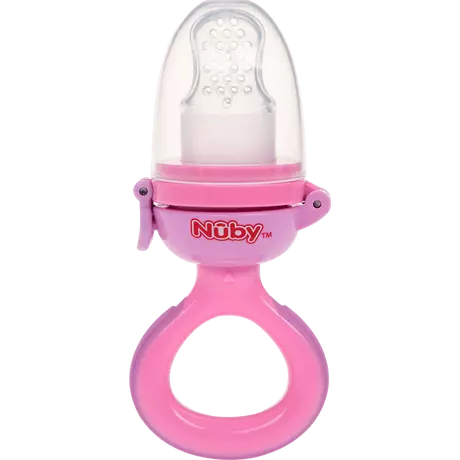 Nuby Siliconen Nibbler 6+ Maanden Roze