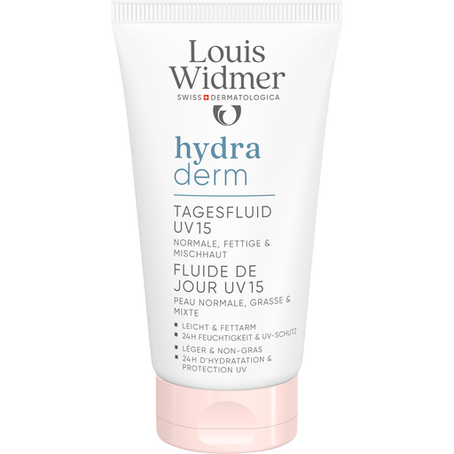 Louis Widmer Hydraderm Dag Fluide SPF15 Licht Geparfumeerd 50 ML