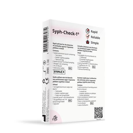 Swiss Point of Care snelle zelftest syph-check 1 stuk